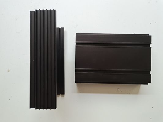 Passivation Anodizing Fin Led Extruded Aluminum Heatsink Black Color