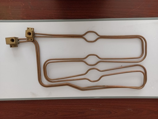 Stamped 120 Degree Beam Angle Copper Cold Plate Heat Sink With Silver Color 10mm Copper Base