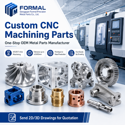 High Precision Custom Aluminum CNC Parts with 5-Axis Machining for Prototype to Mass Production