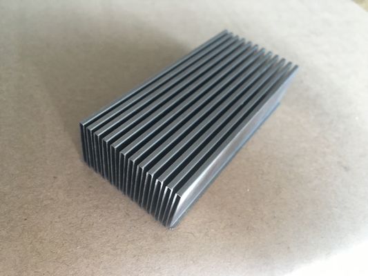 Aluminum Anodized Customized Bonded Folded Fin Chip Heat Sink