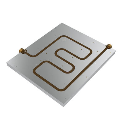 Δροσισμένο νερό αργίλιο Heatsink CNC που επεξεργάζεται το κρύο πιάτο στη μηχανή