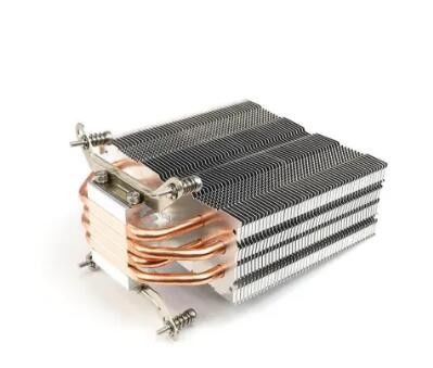 Buckle Fin CPU Heat Sink For Computer Radiator Copper Pipe
