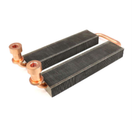 Customzied 0.1mm Zipper Fin Copper Pipe Heat Sink For Medical Equipment
