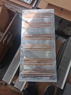 Custom Copper Skived Fins Aluminum Heat Pipe Heatsink With CNC Process